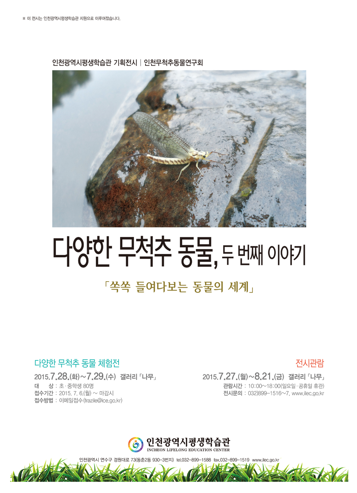 [2015 기획전시, 전시연계 체험] 다양한 무척추 동물 두 번째 이야기 관련 포스터 - 자세한 내용은 본문참조